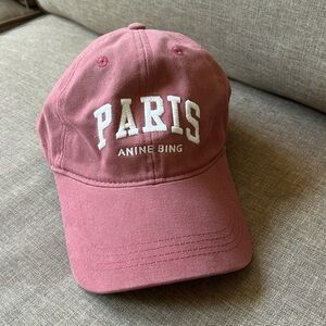 Anine Bing Pink Jeremy Baseball Cap University Paris